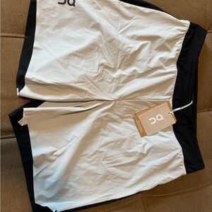 On Running - White and Black Shorts